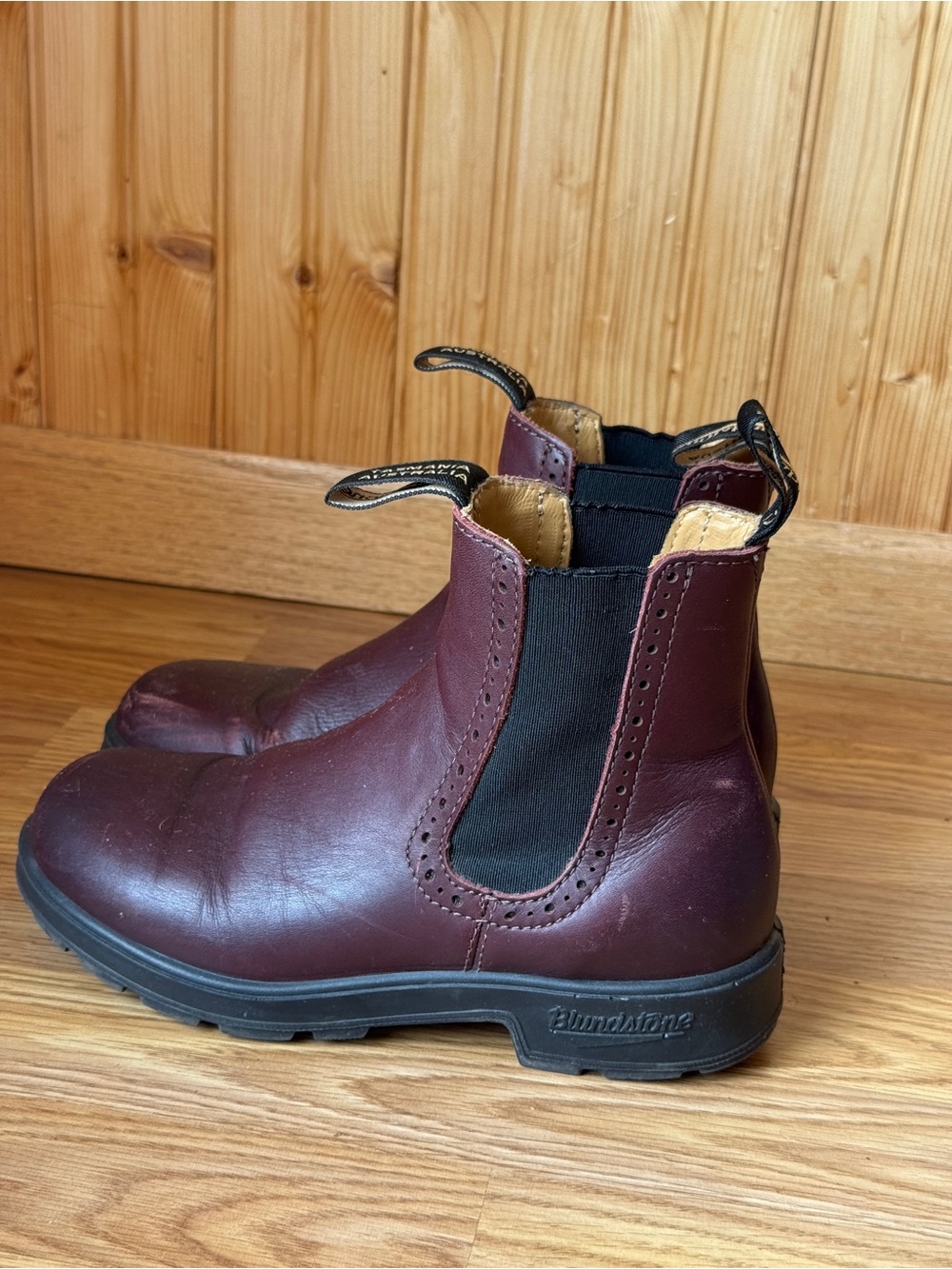 BLUNDSTONE 1309 CHELSEA BOOTS IN REDWOOD - Picture 4 of 8